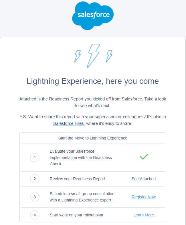 Salesforce Lightning Experience Report 5