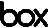 Box logo in black font