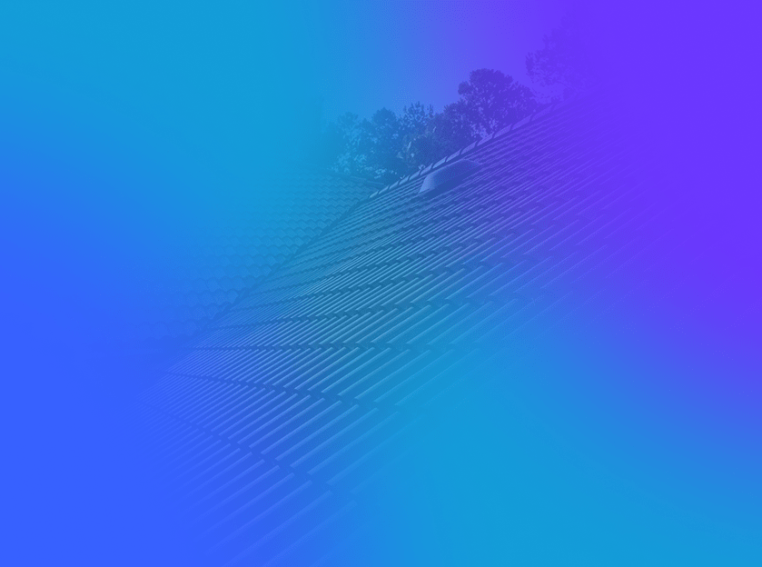 CloudMasonry Salesforce Consulting - Background Image - Colorful gradient overlay on house roof.