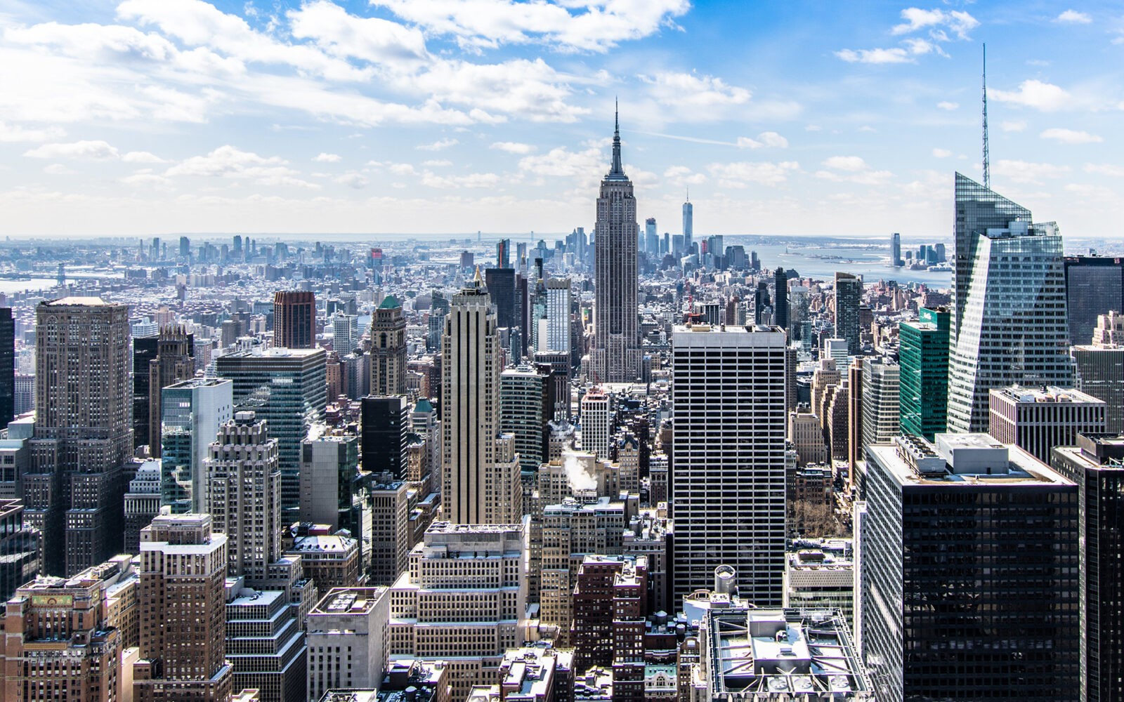 CloudMasonry - New York Based Salesforce Consulting - New York City Office Landing Page Image - New York City skyline with skyscrapers daytime view.